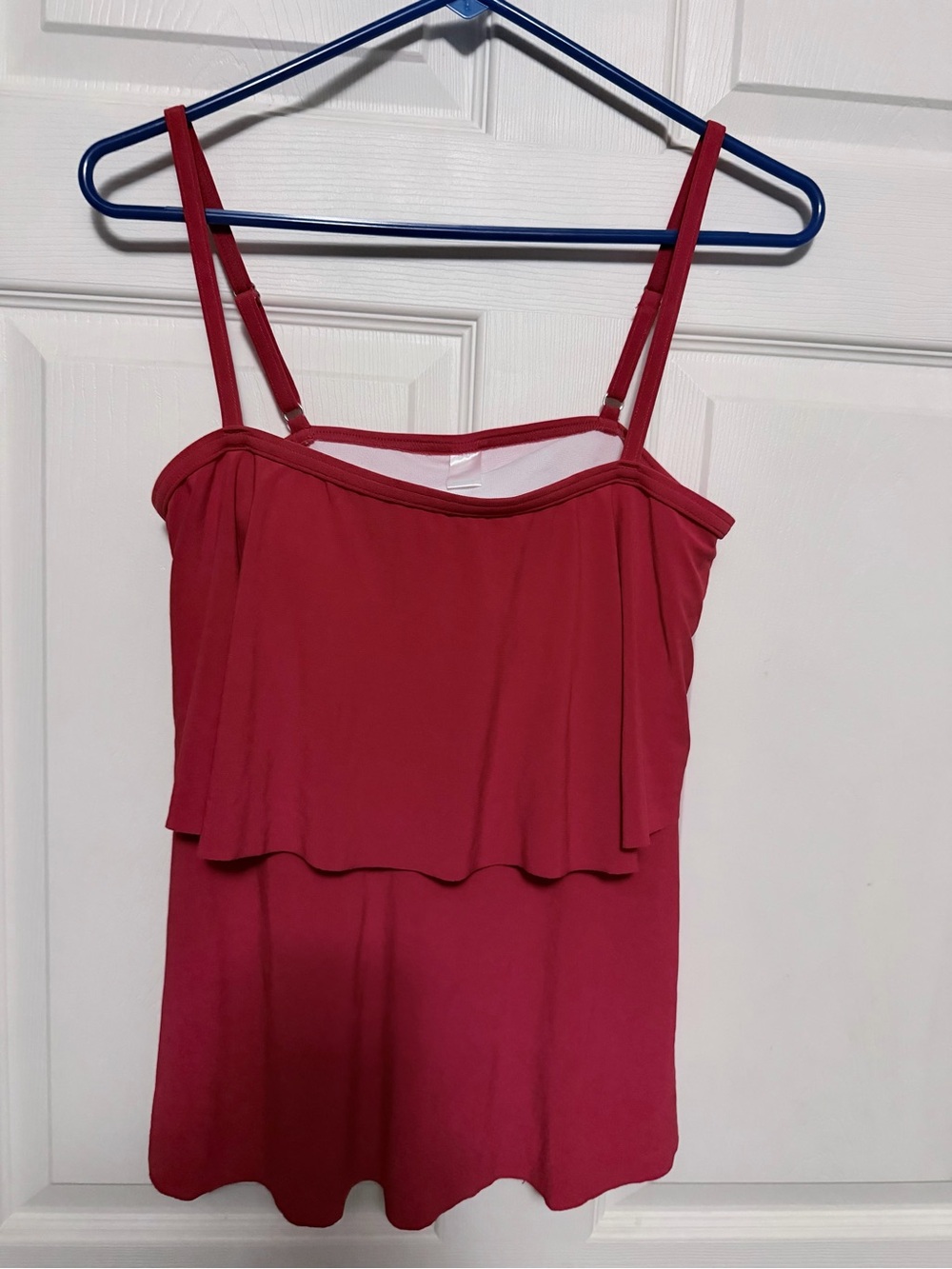 Layered Red bathing suit top